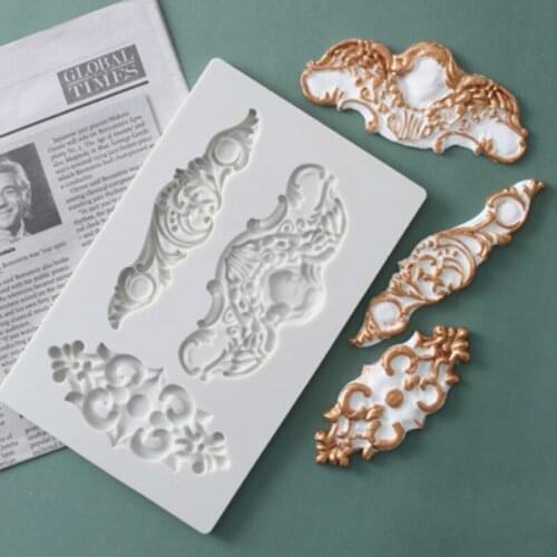 Embossed Pattern Silicone Molds Fondant Cakes Decor Tools Silicone Molds Sugarcraft Chocolate Baking Tools Cakes Gumpaste Form