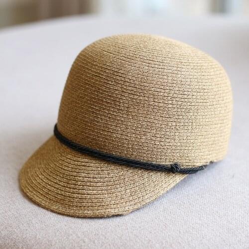 Japan Style Classic Straw Woven Womens Sun Hats Fashion Outdoor Wear Cap Equestrian Hats Casual Adjustable Visors