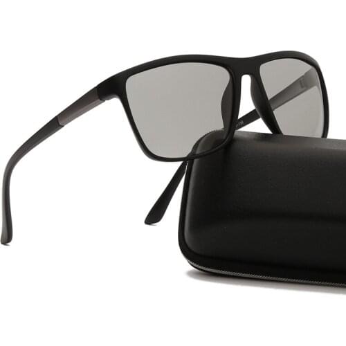 Square Photochromic Chameleon Polarized Sunglasses Unisex Men Women Brand Designer Driving Sun Glases UV400 Polaroid Sunglasses