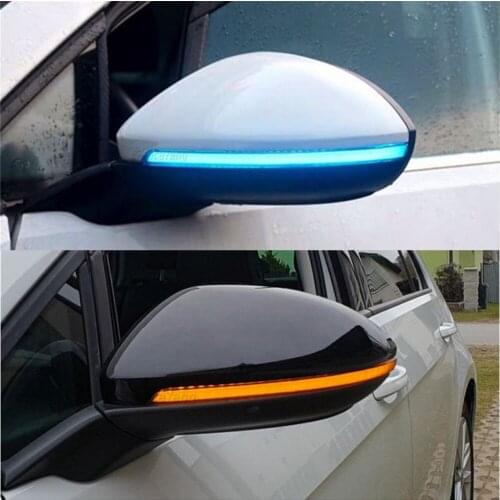 For VW Volkswagen Golf 7 Jetta MK7 VII MK7 Golf 7.5 GTI R Touran LED Dynamic Turn Signal Light Car Side Mirror Blinker Indicator
