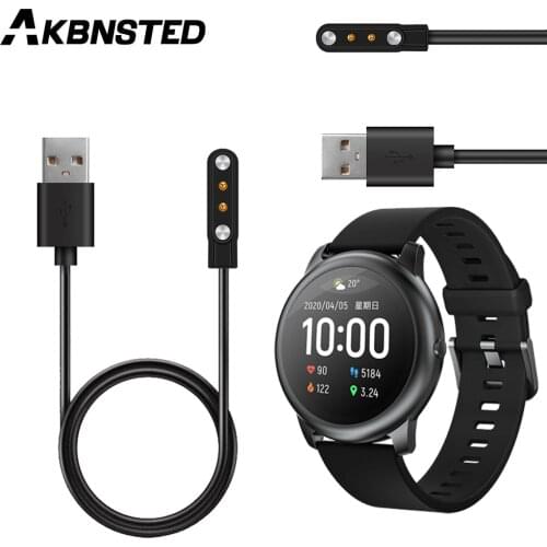AKBNSTED USB Interface Fast Charging Charger Base For Xiaomi Haylou Solar LS05 Smart Watch Replacement Watch Charger Dock