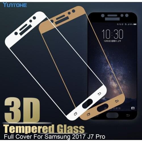 Screen Protector for Samsung Galaxy J7 2017 / J7 Pro J730F 0.26mm 3D Full Covers For Samsung Galaxy J730 Tempered Glass