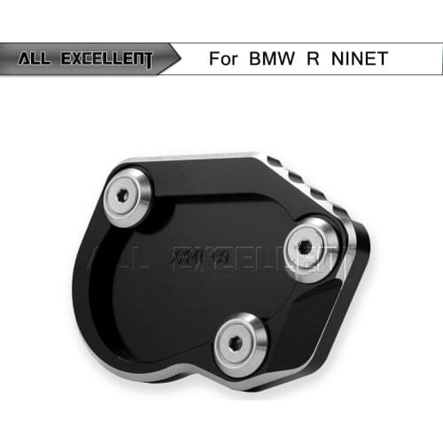 Motorcycle Aluminum Side Stand Kickstand Support Plate Foot Pads Extension Pads for 2014-2016 BMW R Nine T