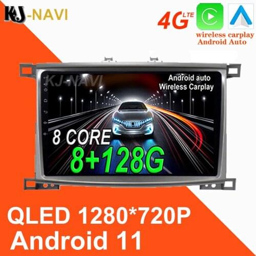 Android 10 4G in Dash Car Radio Multimedia Video Player Navigation GPS For Toyota Land Cruiser LC 100 2002 - 2007 no dvd