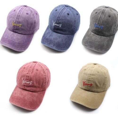 Women Men Unisex Hip Hop Kpop Snapback Baseball Cap Washed Embroidery Dancing Sport Letter Casual Sun Dad Hat Caps Adjustable