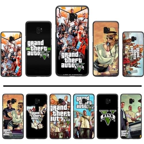 Rockstar gta 5 Grand Theft Phone Case For Samsung Galaxy S5 S6 S7 S8 S9 S10 S10e S20 edge plus lite