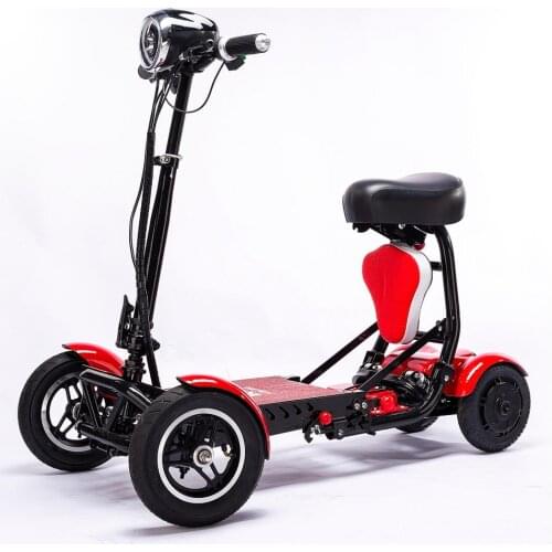 Four wheel two seat mobility folding electric bicycle scooter mini smart kids folding electric scooters bike for adult