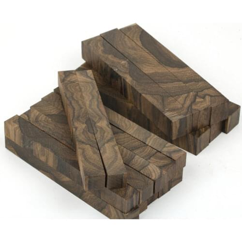 1 piece Wood Pen Blank DIY knife handle material Persimmon wood Ziricote, Ciricote (Cordia Dodecandra) Mexican Ebony