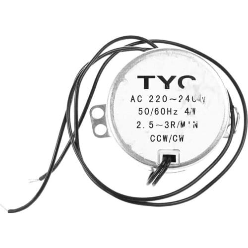 Hot TYC50 AC Synchronous Motor 220V 3RPM 4W 8Kgf.cm Torque CCW/CW