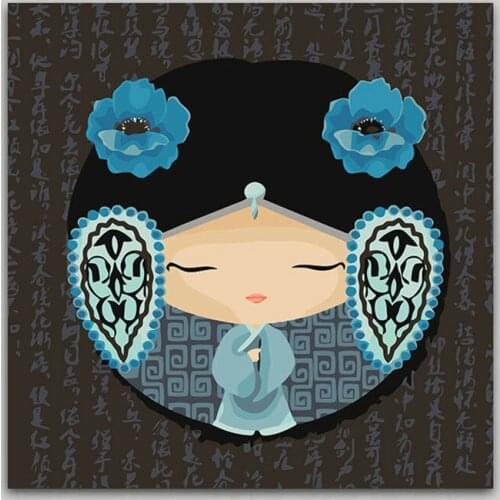 China Style painting diy oil painting Twelve beauties Traditional Chinese home decor digital paint by numbers