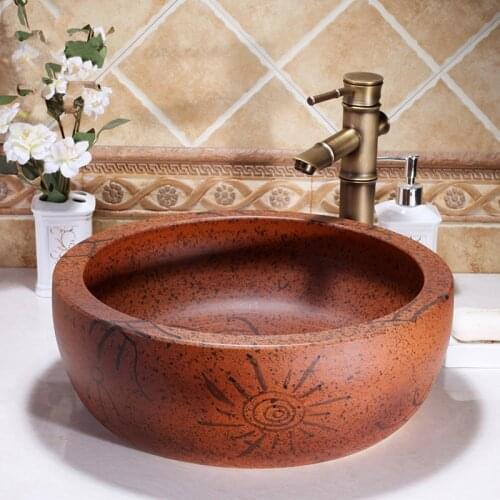 Jingdezhen ceramic sanitary ware art counter basin wash basin lavabo sink Bathroom sink chinese ceramic basin sinks