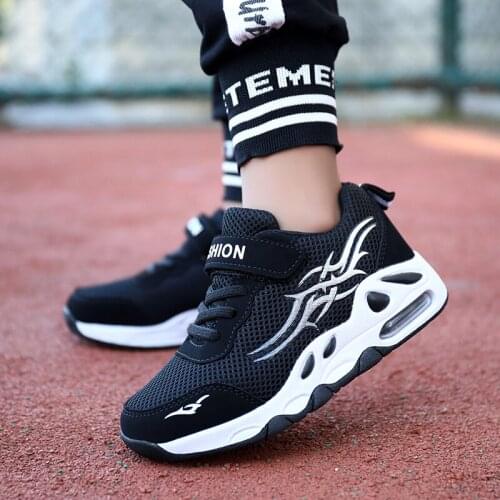Boys Sneakers Cushion Kids Running Shoes Casual Breathable Mesh Anti-slippery Sports Shoes Jogging Flats Child Basket Shoe