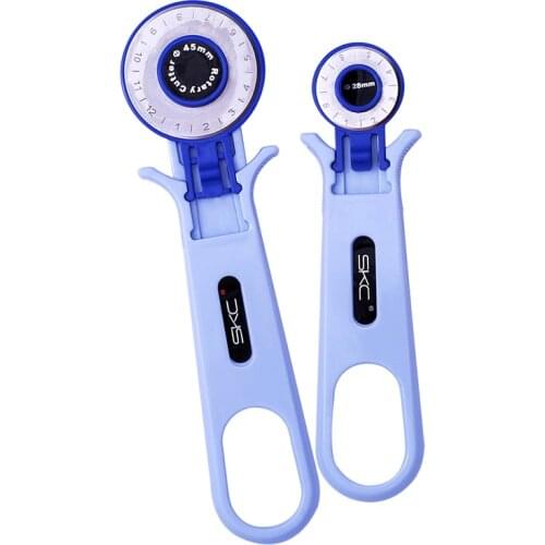 Blue Fabric Round Rotary Cutter Knife for Patchwork Sewing Bag Accessories