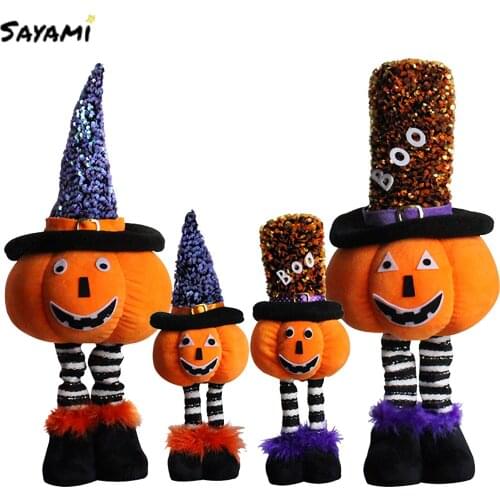 Halloween Doll Bar Decor Pumpkin Elf Big Head Pendant Kawaii Halloween Kids Gift Happy Halloween Xmas Party Decor For Home