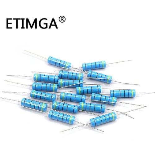 50PCS 1W 1R~1M 1R 1.2R 1.5R 2R 2.2R 2.4R 2.7R 3R 3.3R 3.6R 3.9R 4.3R 4.7R 5.1R 5.6R 6.2R 6.8R 7.5R 8.2R Metal Film Resistor 1