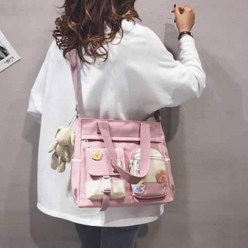 Kawaii Crossbody Bags for Women Cute School Student Girl Messenger Bag Large Capacity Handbags Satchel Purses and Handbags