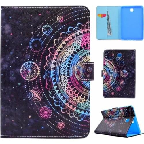 Fashion Painted Wake/Sleep PU Leather Cover For Samsung Galaxy Tab A 8.0" SM-T355 T350 T355 P350 Case Funda Tablet Stand Shell