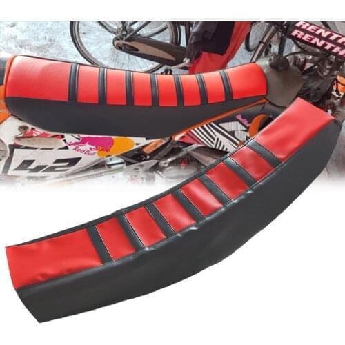 High Quality Motorcycle Striped Soft-Grip Gripper Seat Cover Rubber FOR Honda Suzuki Yamaha Kawasaki KX125 KX250 KX250F KX450F