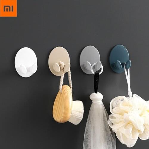 Xiaomi Round Socket Hook Kitchen Appliance Wall Hanging Wire Plug Hook Socket Power Cord Storage Rack Holder Self Adhesive