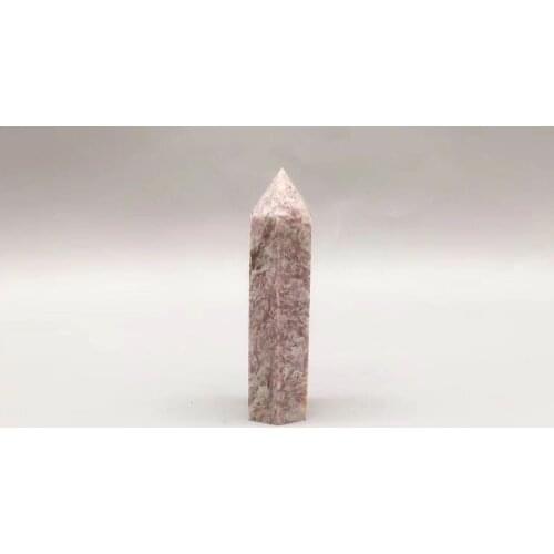 1pcs Natural plum blossom tourmaline specimen mineral Quartz Crystal Stone Point Healing Hexagonal Wand Treatment Stone