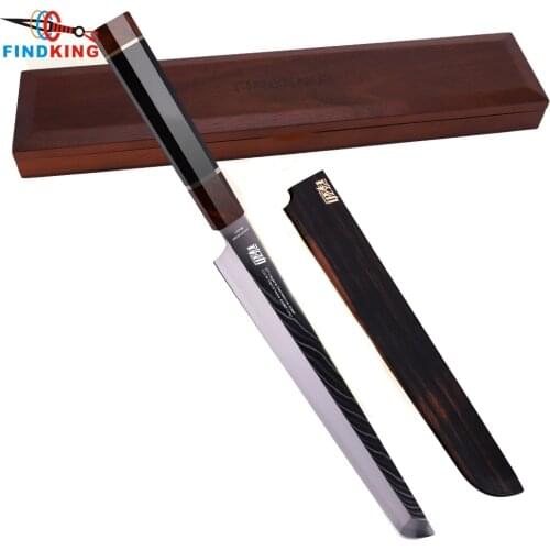 New 11" Salmon Knife 67Layer SKD11 Damascus Steel Slicing Ham Sashimi Filleting Fish Kitchen Knives With Wood Cover And Gift Box