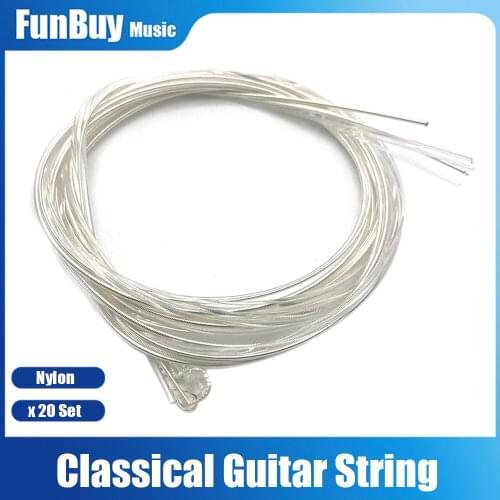 20set Classical Guitar Strings Nylon Silver Strings Classic Guitar 1M 1-6 E B G D A E # Hot Selling Guitar Accessories