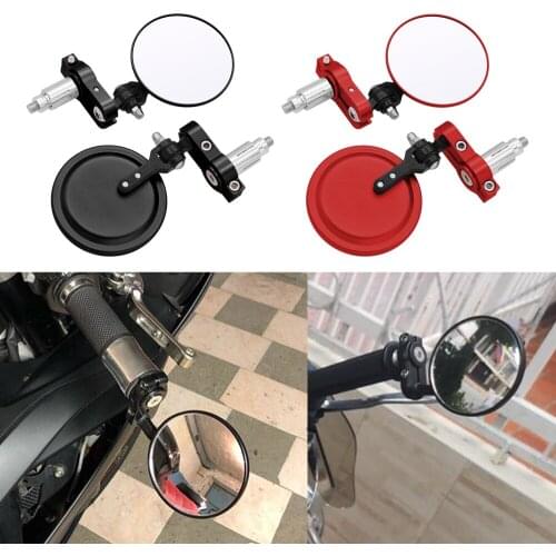 Universal Motorcycle Handle Mirror Aluminum Bar End Rearview Mirrors Accessories For Yamaha XJ6 DIVERSION XSR TDM 900 MT 125 01
