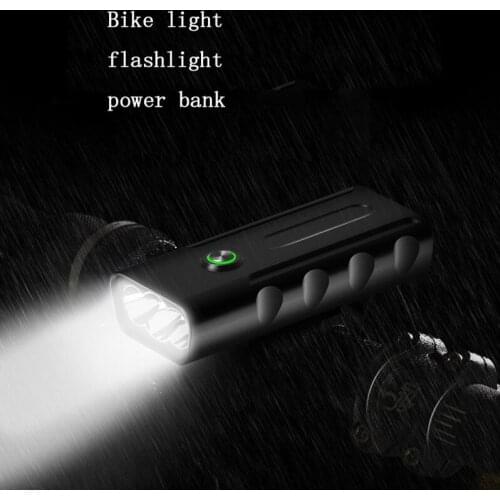 15000Lum T6 USB Rechargeable Built-In 5200mAh 3Modes Bicycle Light Waterproof Bike Light Bike Accessories Headlight w/Taillight