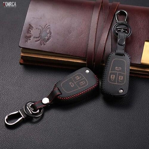 High quality handmade car key case cover for Opel Astra Mokka Key Case for Opel Corsa Insignia Meriva Zafira Antara 3 buttons