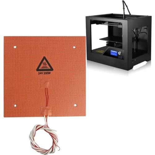 235x235mm 24V 200W Waterproof Silicone Heater Bed Pad for 3D Printer Ender-3 XXUC