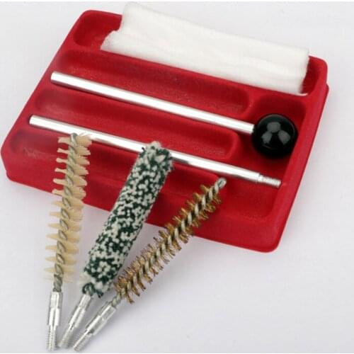 5PCS/Set Industrial Wire Screw Shank Brush Multifunctional Tube Cleaning Brush Tools Brass, Steel Brush cal.38/357/9mm