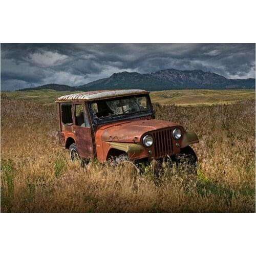 Diamond embroidery Car scenery 5D diamond cross stitch crystal full rhinestone puzzle unfinish decorative Diy Diamond painting