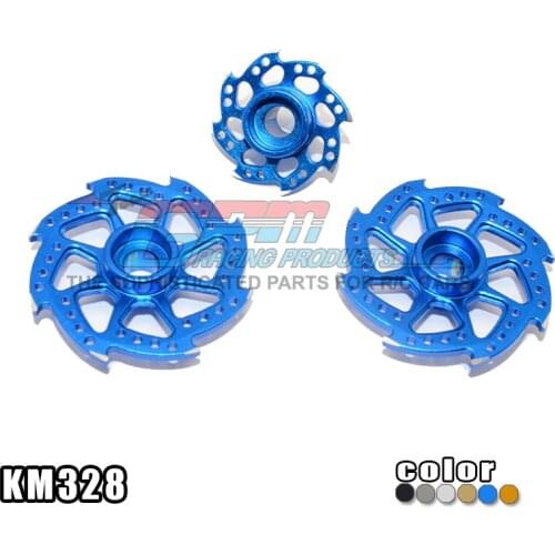 Aluminium Brake Disk Plate (Swirl 8 Poles) - 3pcs set for Kyosho NSR500 Motor Cycle