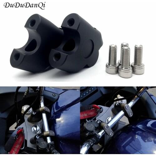 Anodizzato 2 Pollice Girevole Moto Manubrio Riser Per 7/8 "22mm grasso manubrio Morsetto for Yamaha TDM
