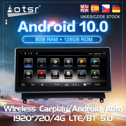 Android 10 For Mecerdes Benz C-W204 2007+ Car DVD GPS Navigation Carplay Auto Radio Stereo Multimedia Player Touch Screen 2 din
