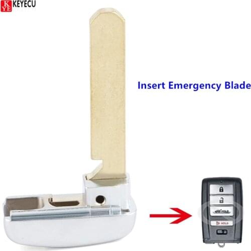 Smart Proximity Remote Control Car Key Uncut Insert Emergency Blade for Acura ILX MDX RDX RLX TLX 2014 2015 2016 2017 2018