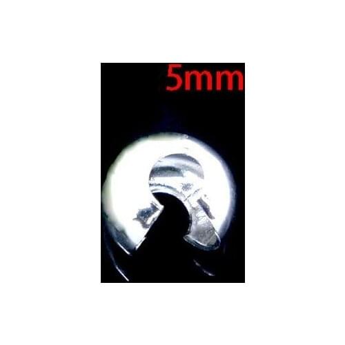 Free Shipping 1000Pcs Silver Plated Tone Crimp Bead Covers 5mm