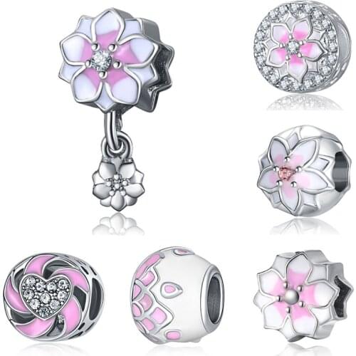 Bracelet charms silver joyas de plata original spacer beads for jewelry making reflexions butterfly charm