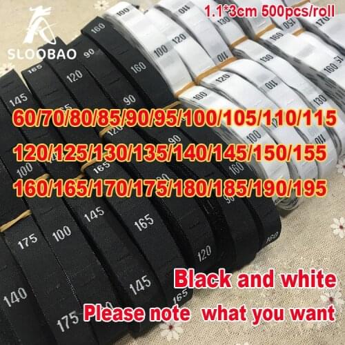 Number Childrens Shirts with Uniform Code in Colleges Universities Digital cloth garment trousers woven size label weaving wate