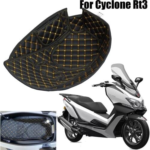 For CYCLONE RT3 RT 3 CYCLONERT3 Motorcycle Seat Trunk Storage Box Mat Cargo Liner Box Protective Pads Seat Bucket Pad