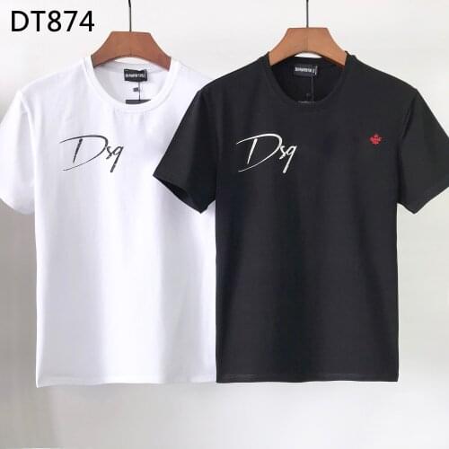 DSQ PHANTOM TURTLE 2021summer new t-shirt men fashion print 100% cotton tees breathable quality tees DT874