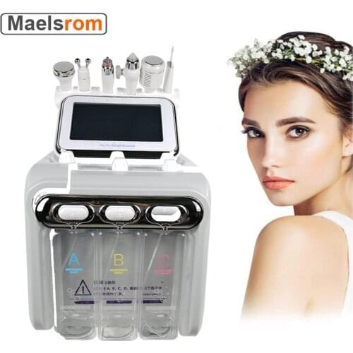6 in 1 Hydrafacial Oxygen Beauty Machine Microdermoabrasion Dead Skin Removal Aqua Peeling Facial Lifting Home Spa Skin Care