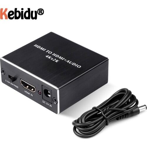 Hot HDMI-compatible Audio extractor to HDMI-compatible with Optical TOSLINK SPDIF +3.5mm Stereo Audio Extractor Audio Splitter