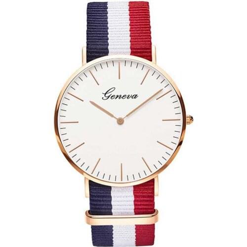 Classic Hot Sale Nylon strap Style Quartz Women Watch Top Brand Men Watches Fashion Casual Fashion Lovers Wrist Watch Relojes