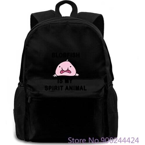 Meme | Blobfish Is My Spirit Animal New Print women men backpack laptop travel school adult student