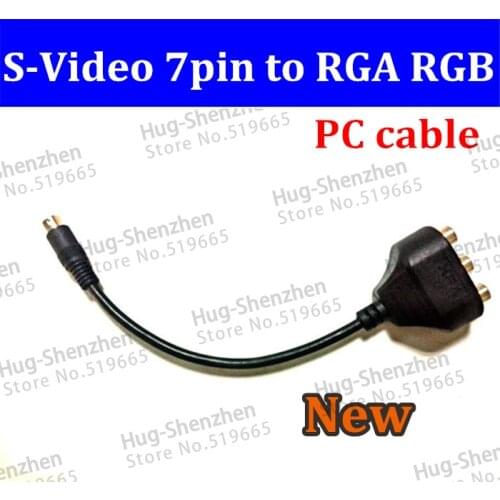 New Original 15Pcs Sunlink XFX S-Video 7 Pin Male to Female RCA RGB Component TV HDTV Adapter PC Cable