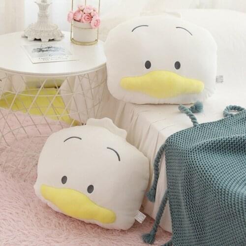 White Chicken Plush Pillows Plushie Sofa Cushions Decorative for Bed Bay Window Living Room Home Decor Kids Kawaii Toys Gifts
