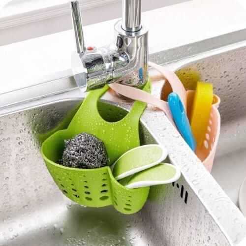Portable Home Kitchen Hanging Drain Bag Basket Bath Storage Tools Sink Holder