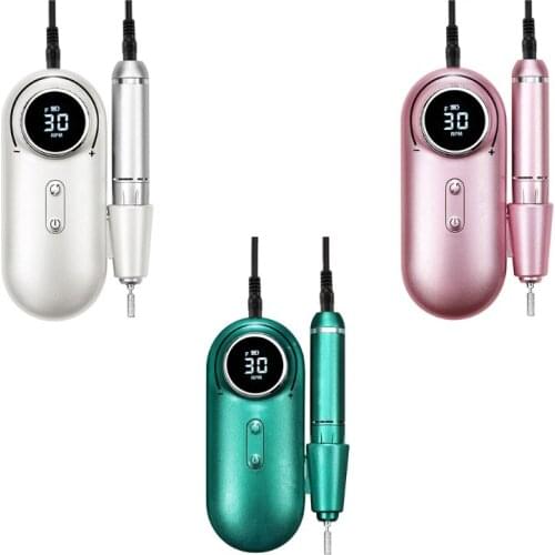 27RC Professional Finger Toe Nail Care Electric Nails Drill Machine Manicure Pedicure Kit Portable for Salon or Home Use