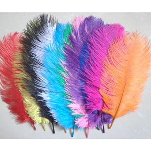500Pcs/Lot Multicolor ostrich feather/plumage for wedding centerpieces ,dyed DIY feather 15-20cm/6-8 inches Free Shipping
